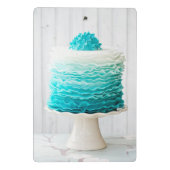Ombre ruffle cake mini klembord (Achterkant)
