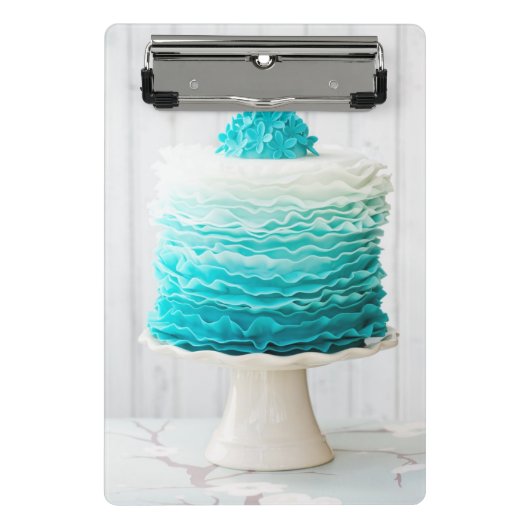 Ombre ruffle cake mini klembord (Voorkant)