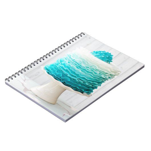 Ombre ruffle cake notitieboek (Linkerzijde)
