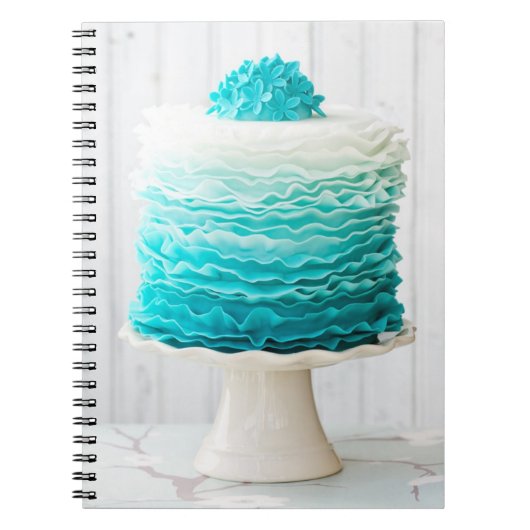 Ombre ruffle cake notitieboek (Voorkant)