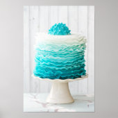 Ombre ruffle cake poster (Voorkant)