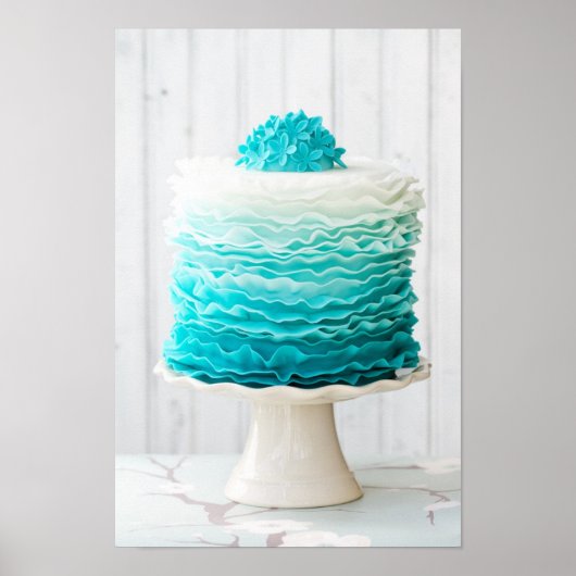 Ombre ruffle cake poster (Voorkant)