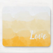 Ombre Saffron and Sunlight Yellow Love Gradient Muismat (Voorkant)