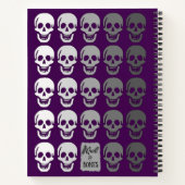 Ombre Schedels, Paars Notitieboek (Achterkant)