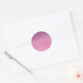 Ombré-schoppen van paars ronde sticker (Envelop)