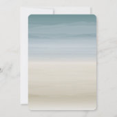 Ombre Shore Beach Wedding Kaart (Achterkant)
