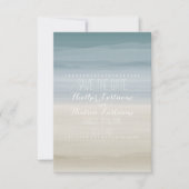 Ombré Shore Beach Wedding Save the Date (Voorkant)