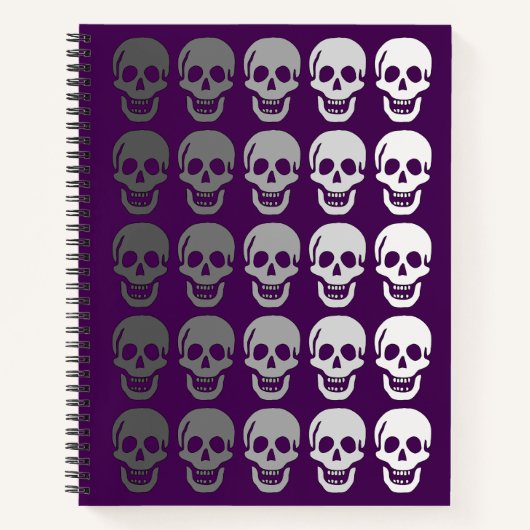 Ombre Skulls, Paarse Notitieboek (Voorkant)