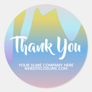 Ombre Slijm Bedrijfsmerknaam  Ronde Sticker