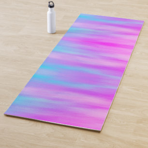 Ombre Soft Blended Paars Pink Sky Blue Blush Yogamat