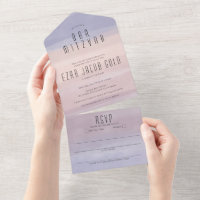 Ombre Soft Paarse Elegante Custom BAT BAR MITZVAH