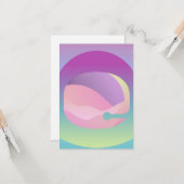 Ombre Space Art-kaart Kaart (Voorkant / Achterkant in situ)