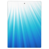 Ombre Starburst white aqua blue lichtbundels Klembord (Achterkant)