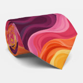 Ombre stijl warme kleuren stropdas (Opgerold)