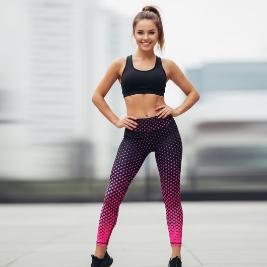 Ombre Stippenpatroon Leggings voor Vrouwen