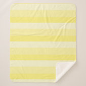 Ombre strepen in gele tinten sherpa deken (Voorkant)