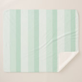 Ombre strepen in groene jade tones sherpa deken (Voorkant (horizontaal))