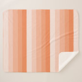 Ombre-strepen, in oranje tonnen sherpa deken (Voorkant (horizontaal))