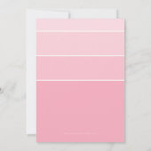 OMBRE STRIPE 21E verjaardagsfeest UITNODIGEN chiqu Kaart (Achterkant)