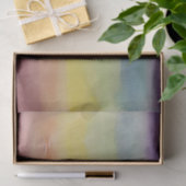 Ombre Stripes Rainbow LGBTQIA Waterverf Gift Wrap Tissuepapier (Geschenk)