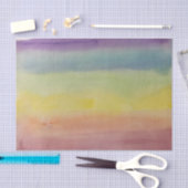 Ombre Stripes Rainbow LGBTQIA Waterverf Gift Wrap Tissuepapier (Craft)