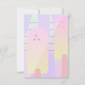 Ombre Summer Ice Cream Pop Kaart (Voorkant)