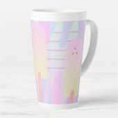Ombre Summer Ijslolly Strepen Druppels Latte Mok (Rechterhoek)