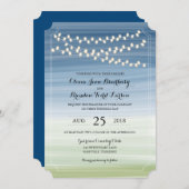 Ombre Summer Night Lights | Weddenschap Kaart (Voorkant / Achterkant)