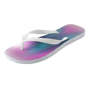 Ombre Sunburst Pink & Blue Pair van Teenslippers