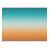  Ombre Sunny Oranje en Blauwgroen Blauw Gradiënt Tafelkleed (Voorkant (Horizontaal))