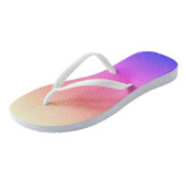 Ombre Sunset | Aangepast Bronze Roze Paars Teenslippers (Schuin)