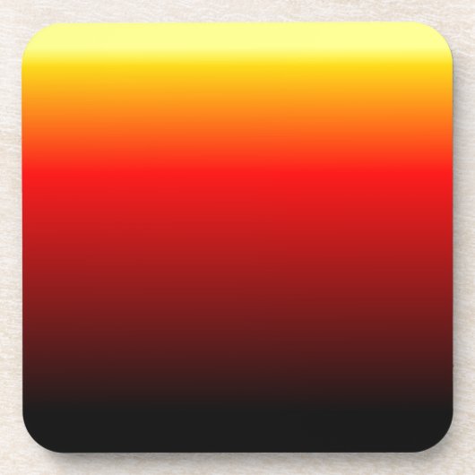 Ombre Sunset Bier Onderzetter (Voorkant)