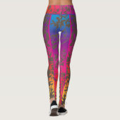 Ombre Sunset Leaf en Branch Leggings (Achterkant)