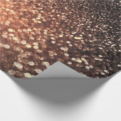 Ombre terracotta koperen glans cadeaupapier (Hoek)