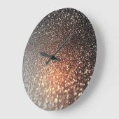 Ombre terracotta koperen glans grote klok (Hoek)