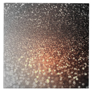 Ombre terracotta koperen glans tegeltje