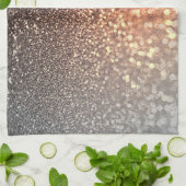 Ombre terracotta koperen glans theedoek (Gevouwen)