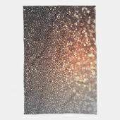Ombre terracotta koperen glans theedoek (Verticaal)