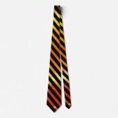 Ombre Tijger Geel Rood Oranje Stropdas (Voorkant)