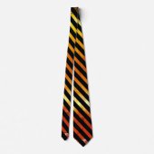 Ombre Tijger Geel Rood Oranje Stropdas (Achterkant)