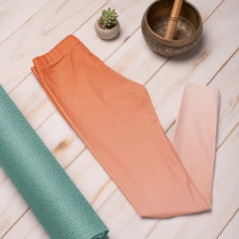 Ombre Trend Kleur Flame Rood - Pastel Leggings