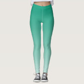 Ombre Trend Kleur Jade Green - Pastel Leggings (Voorkant)