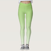 Ombre Trend Kleur Kiwi Groen - Pastel Leggings (Voorkant)