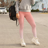Ombre Trend Kleur Koraal Zonsondergang - Pastel Le Leggings