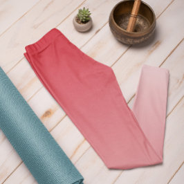 Ombre Trend Kleur Levendig Rood - Pastel Leggings