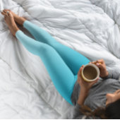 Ombre Trend Kleur Levendige Cyaan - Pastel Legging