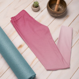 Ombre Trend Kleur Levendige Magenta Pastel Legging