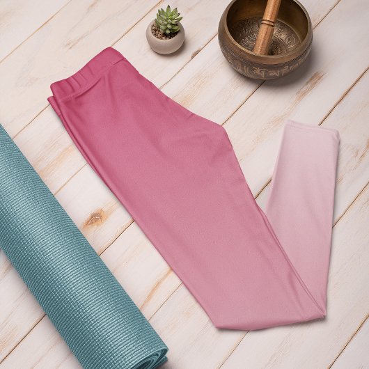 Ombre Trend Kleur Levendige Magenta Pastel Legging