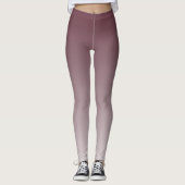 Ombre Trend Kleur Rode Wijn - Pastel Leggings (Voorkant)