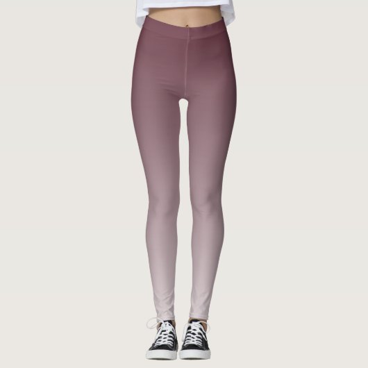 Ombre Trend Kleur Rode Wijn - Pastel Leggings (Voorkant)